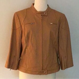 Women's leather Per Se jacket excellent condition size 12